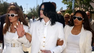 Michael Jackson z siostrami: LaToyą i Janet - fot. Pool