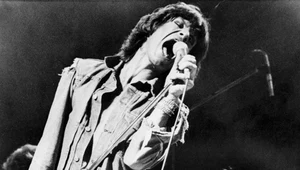 Mick Jagger (The Rolling Stones) podczas koncertu na stadionie Wembley w 1973 roku