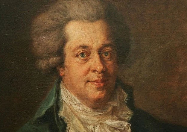 Portret Wolfgang Amadeus Mozart pędzla Johanna Georga Edlingera fot. Sean Gallup