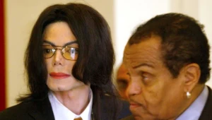 Michael Jackson z ojcem Joe fot. Pool