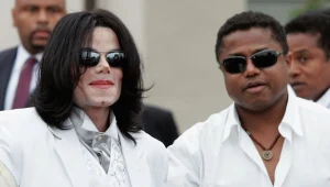 Michael Jackson z bratem Randym fot. Doug Benc