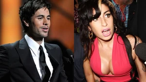 Enrique Iglesias (fot. Ethan Miller) zignorował Amy Winehouse (fot. Dave Hogan)