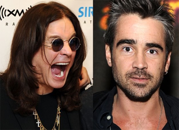 Ozzy Osbourne krzyczy, Colin Farrell niewzruszony - fot. Bryan Bedder / Frazer Harrison