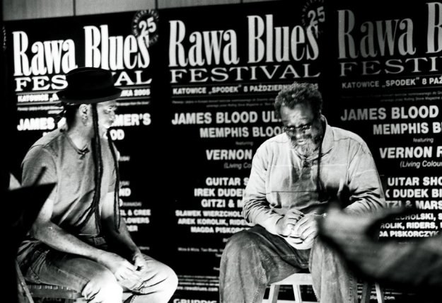 Vernon Reid i James Blood Ulmer na Rawie Blues w 2005 roku - fot. Łukasz Rak