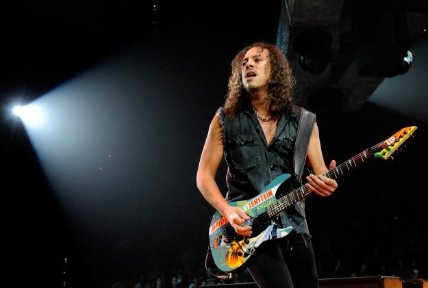 Kirk Hammett (Metallica): "Auć!" fot. Ethan Miller