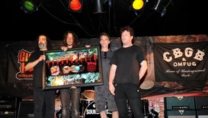 "Podekscytowani" Soundgarden (Kim Thayil pierwszy z lewej) fot. Michael Buckner