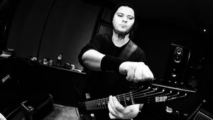 Wacław "Vogg" Kiełtyka (Decapitated) w studiu - fot. Katarzyna Sójka