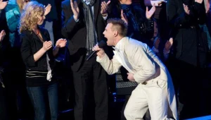 Mirek Lazarek w "Bitwie na głosy" - fot. Grzegorz Ciepiel