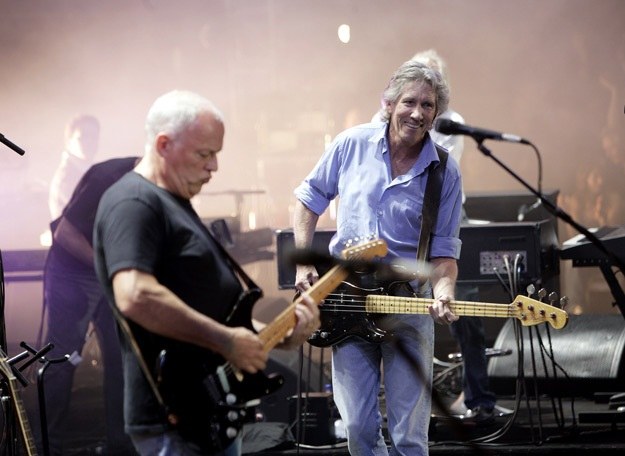 David Gilmour i Roger Waters razem podczas Live 8 w 2005 roku