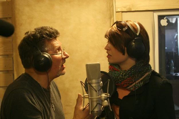 Jacek Zieliński i Agnieszka Dyk w krakowskim, domowym studiu Jacek Zieliński i Agnieszka Dyk w krakowskim, domowym studiu