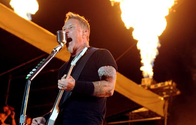 James Hetfield (Metallica) właśnie obejrzał nową wersję "Enter Sandman" fot. Kevin Winter