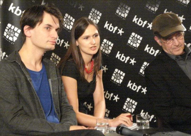 Jonny Greenwood i Steve Reich podczas konferencji prasowej