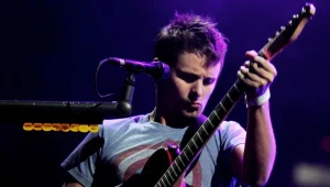 Matt Bellamy, frontman Muse - fot. Kevin Winter