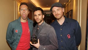 Chris Martin (z lewej) z kolegami z Coldplay: Nie pokazuj języka, bo ci krowa... fot. Dave Hogan