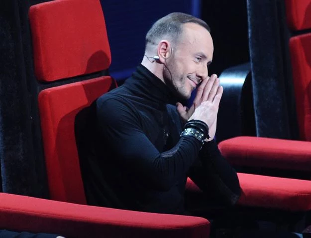 Nergal na planie programu "The Voice Of Poland" - fot. Andras Szilagyi