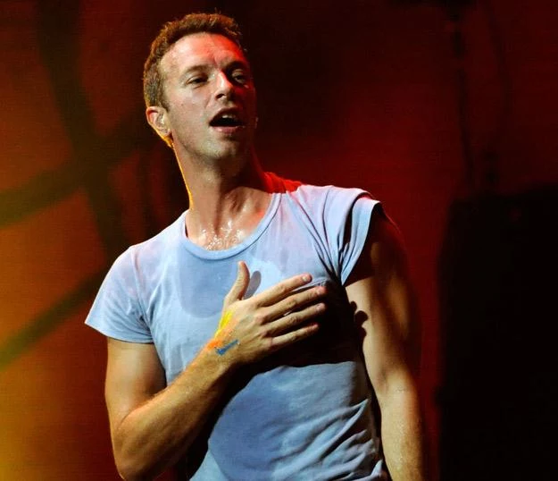 Chris Martin - lider i wokalista Coldlpay, a prywatnie mąż Gwyneth Paltrow - fot. Ethan Miller