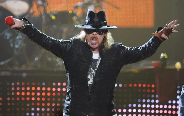 Axl Rose (Guns N' Roses) wystraszył widza? fot. Theo Wargo Axl Rose (Guns N' Roses) wystraszył widza? fot. Theo Wargo