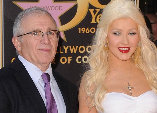 Irving Azoff z podopieczną Christiną Aguilerą fot. Jason Merritt