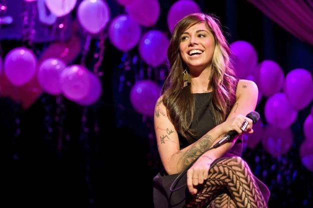 Christina Perri podzieliła się z Adele swoimi doświadczeniami - fot. Timothy Hiatt