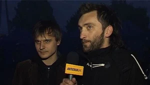 Wojciech Powaga (z prawej) i nowy wokalista Myslovitz, Michał Kowalonek