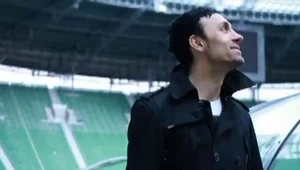 Marcin Piórecki na stadionie we Wrocławiu