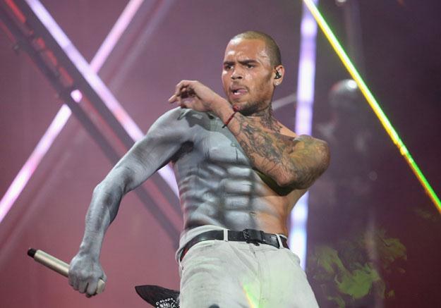 Chris Brown podczas występu na BET Awards fot. Christopher Polk