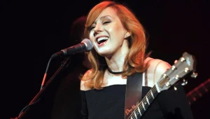 Edyta Bartosiewicz podczas kwietniowego koncertu w radiowej Trójce - fot. Jacek Domiński