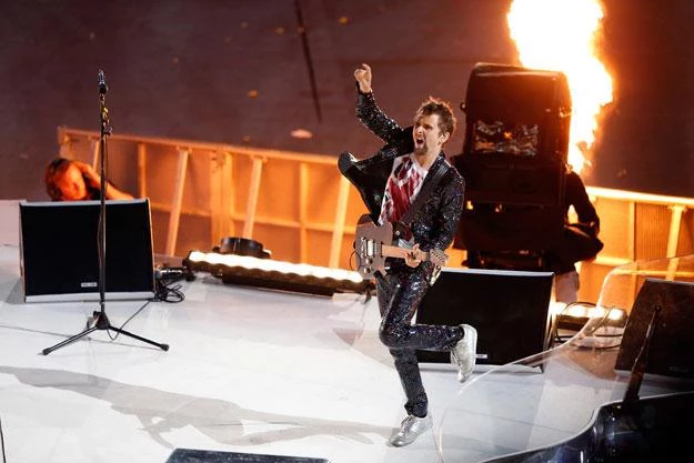 Matt Bellamy (Muse) w swoim żywiole fot. Jamie Squire