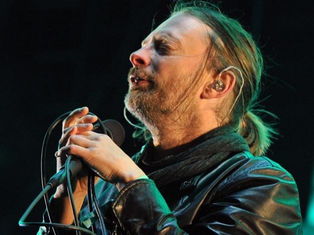 Thom Yorke, wokalista Radiohead - fot. Kevin Winter