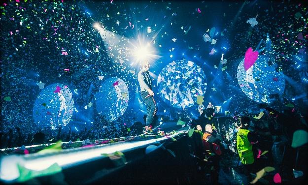 Koncert Coldplay obfitował w takie właśnie niesamowite widoki