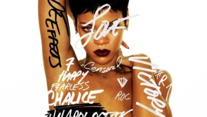 Rihanna na okładce albumu "Unapologetic"
