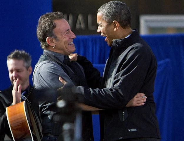 Bruce Springsteen i Barack Obama - fot. Mark Hirsch