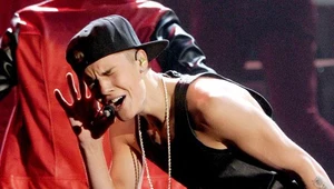 Justin Bieber podczas gali rozdania American Music Awards fot. Kevin Winter