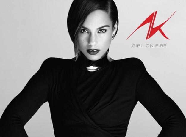 Alicia Keys na okładce albumu "Girl On Fire"