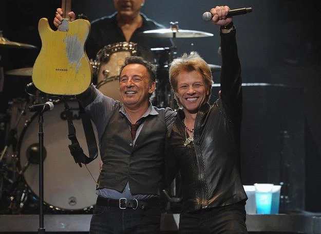 Niepokonani Nowojorczycy: Bruce Springsteen i Jon Bon Jovi - fot. Larry Busacca)