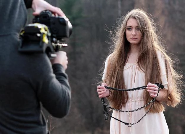 Sylwia Borowska na planie teledysku Giflof - fot. Justyna Fiłon-Ratajczyk