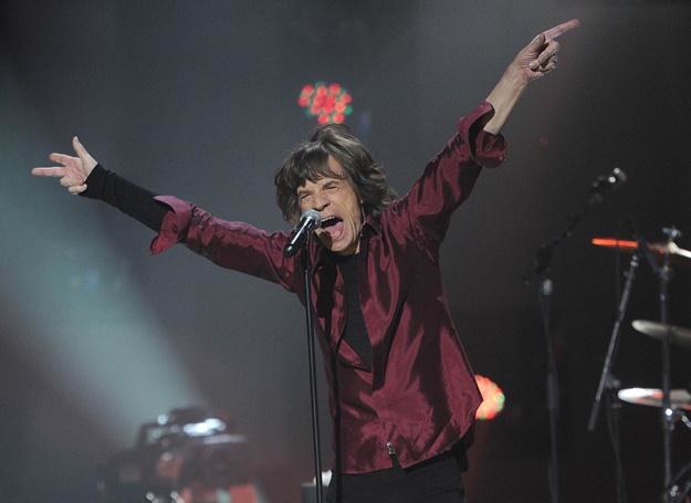 Mick Jagger (The Rolling Stones) w swoim żywiole - fot. Larry Busacca