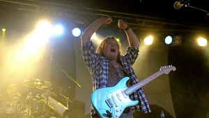 Nick Barrett (Pendragon) podczas koncertu w Poznaniu w kwietniu 2011 roku