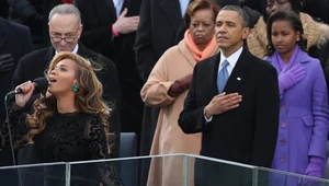 Beyonce śpiewa hymn dla Baracka Obamy - fot. Alex Wong