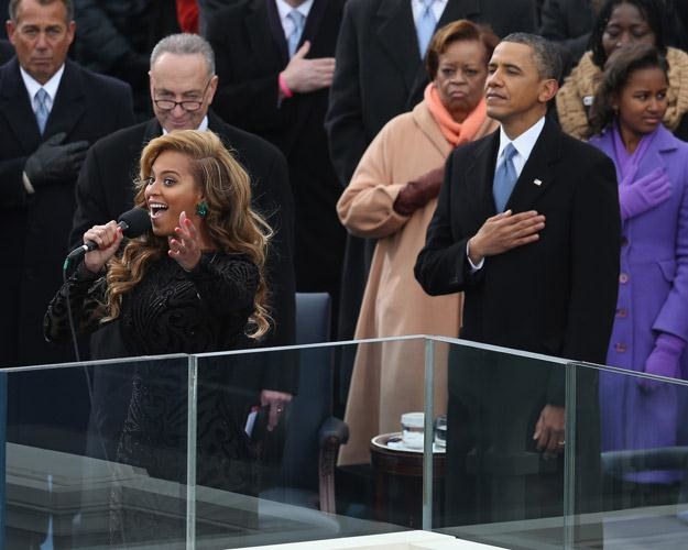 Beyonce "śpiewa" dla Baracka Obamy - fot. Alex Wong