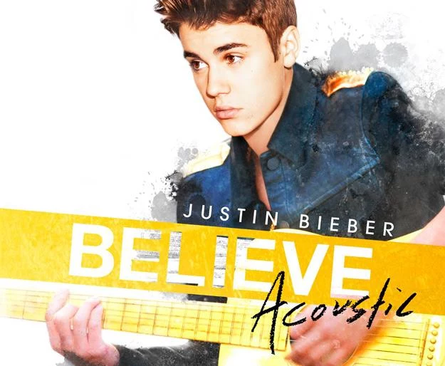 Justin Bieber na okładce albumu "Believe Acoustic"