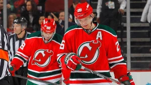 Jaromir Jagr i Patrik Eliasz