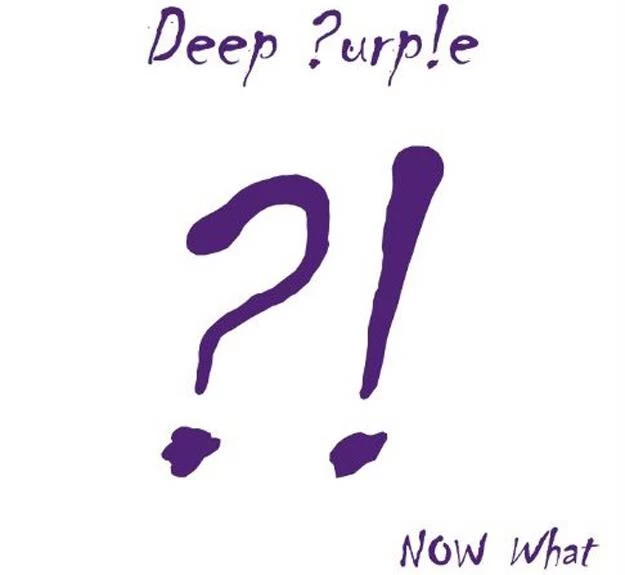 Minimalistyczna okładka albumu "Now What?!" Deep Purple