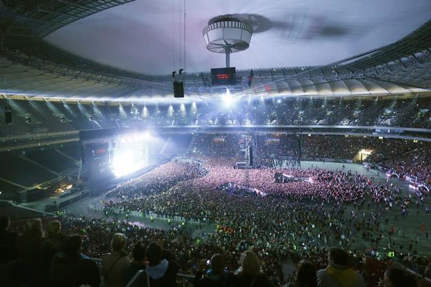 Stadion Narodowy podczas pierwszego dnia Orange Warsaw Festival 2013