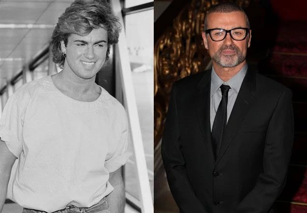 George Michael w czasach Wham! i dziś (fot. Neil Mockford)