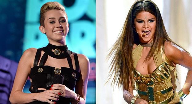 Ostra Miley Cyrus i nieco mniej ostra Selena Gomez