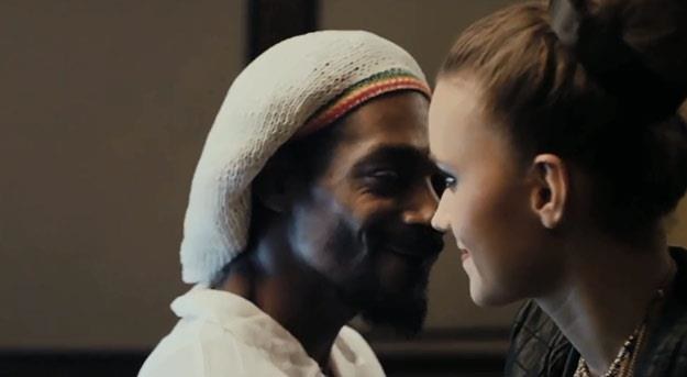 Snoop Lion i Iza Lach na planie klipu "No Ordinary Affair"