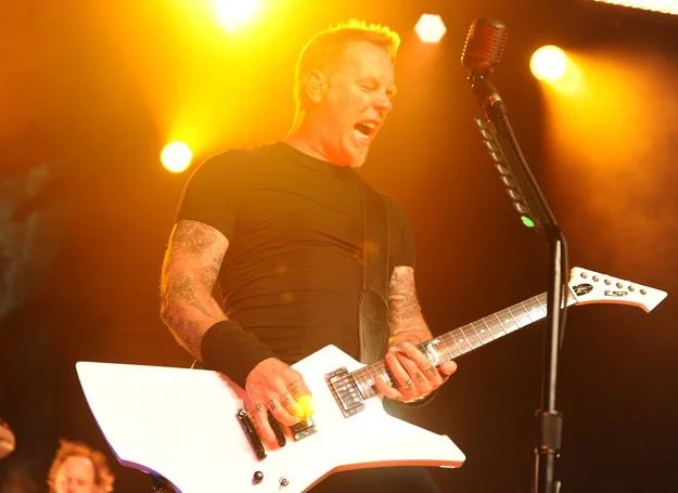 James Hetfield (Metallica) w akcji - fot. Kevin Winter