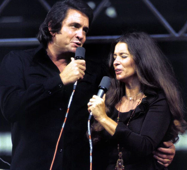 Johnny Cash i June Carter w 1973 roku