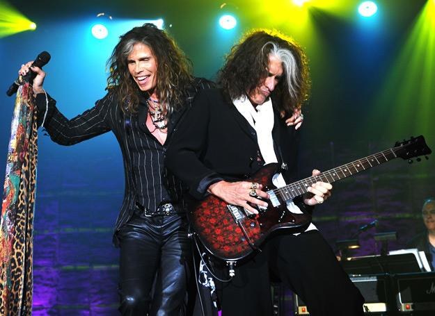 Liderzy Aerosmith: Steven Tyler i Joe Perry - fot. Larry Busacca